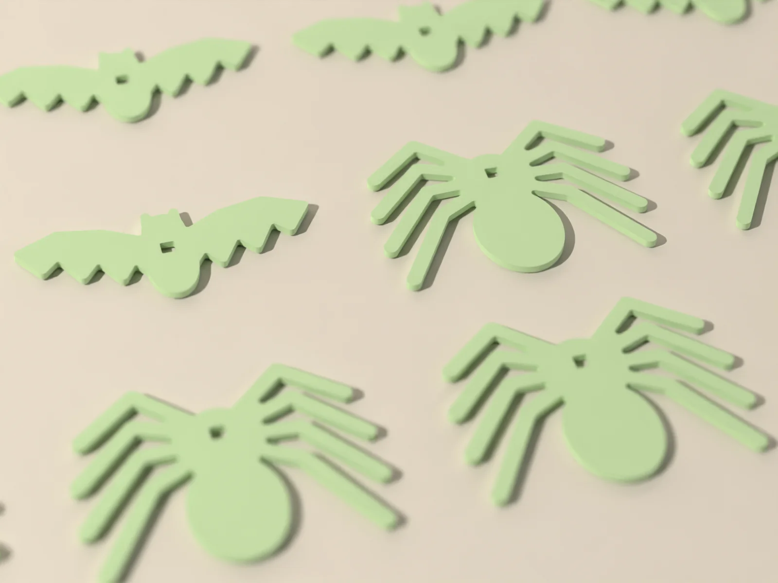 Glow Bats and Spiders, set of 12, view 3