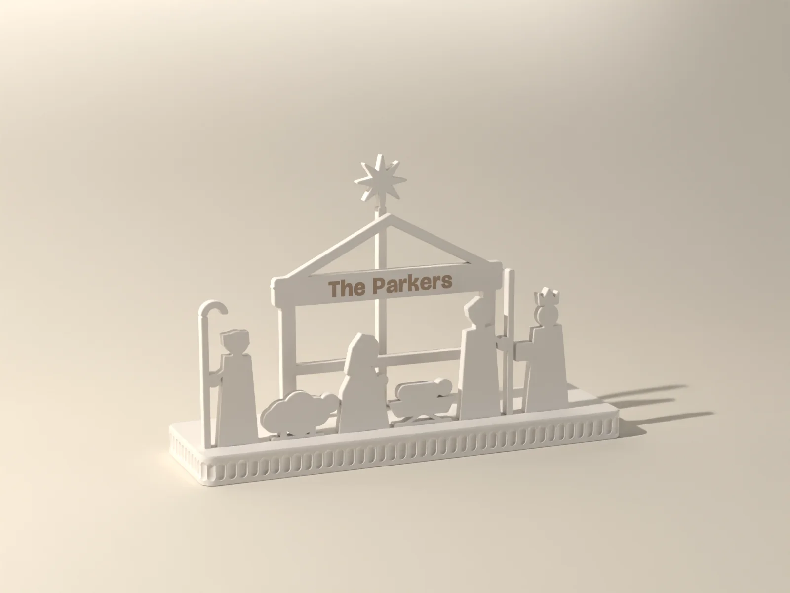 Nativity Silhouette Set, 8 pieces, render