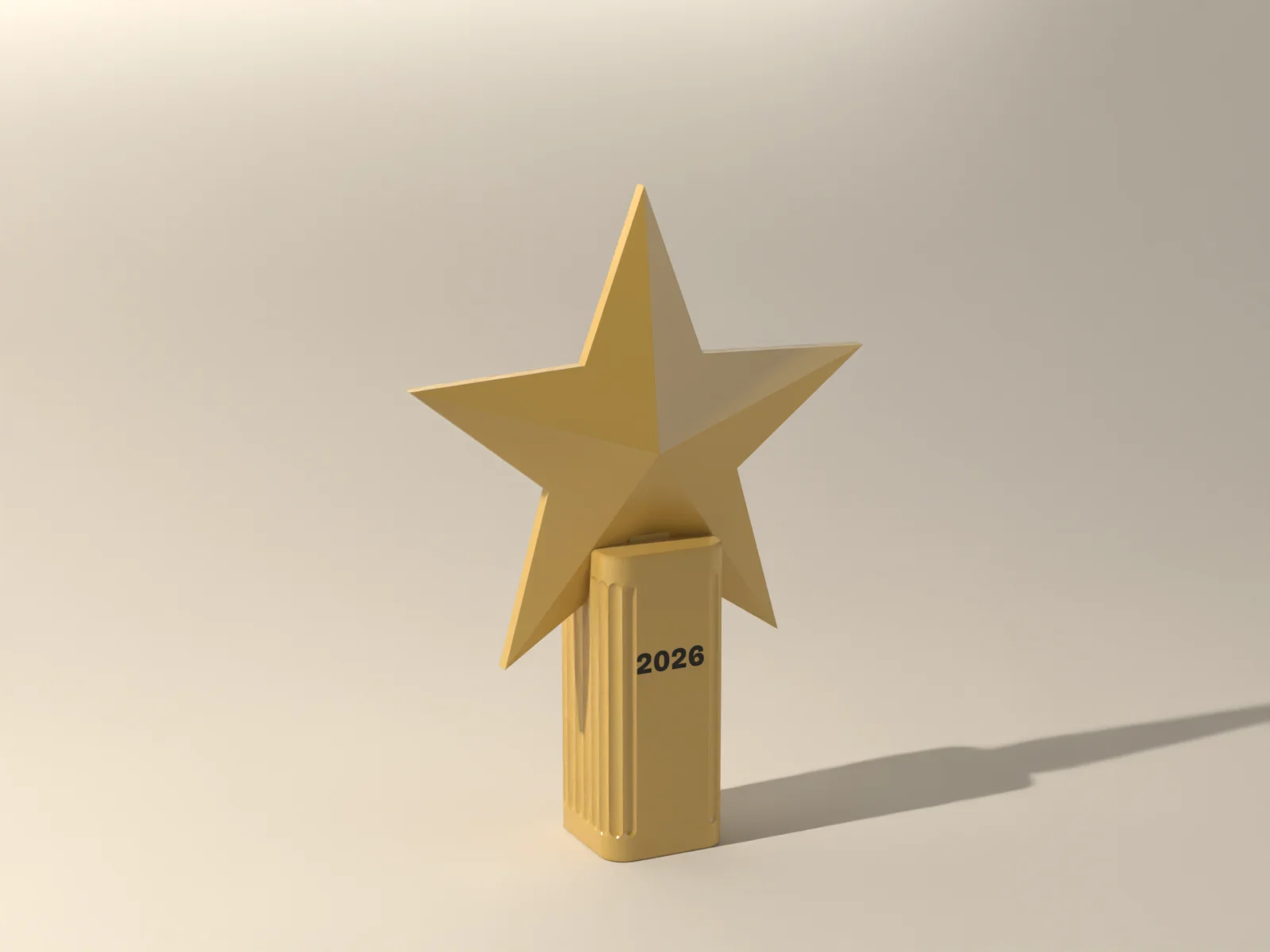 Tree Topper Star, render