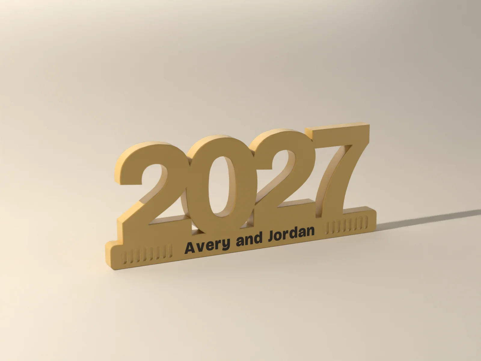 2027 Table Numerals, render