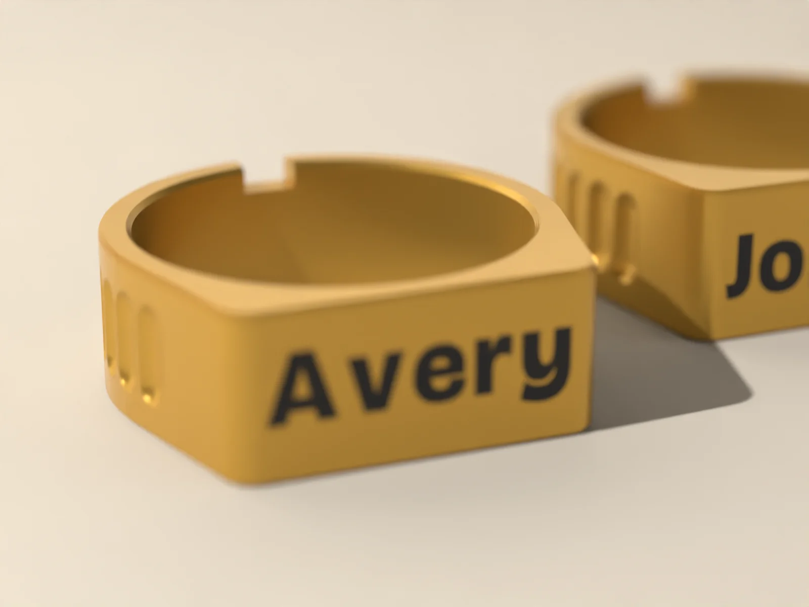 Name Napkin Rings, view 3