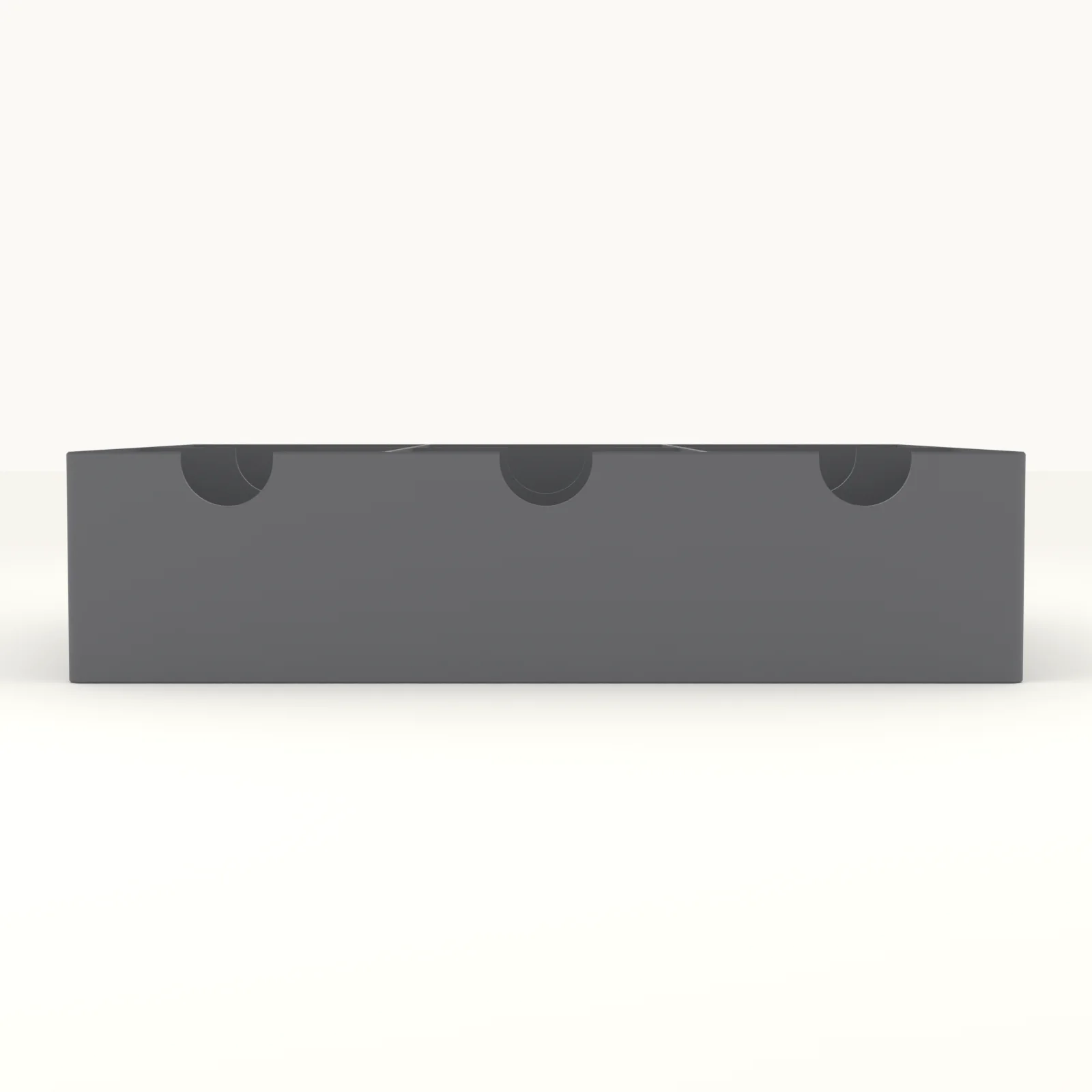 Close view of a finger cut on a compartment wall