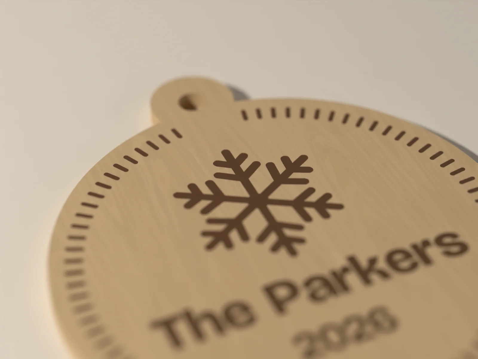 Engraved Wood Ornament, view 3