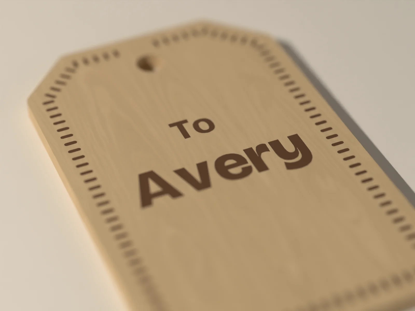 Engraved Wood Gift Tags, set of 8, view 3