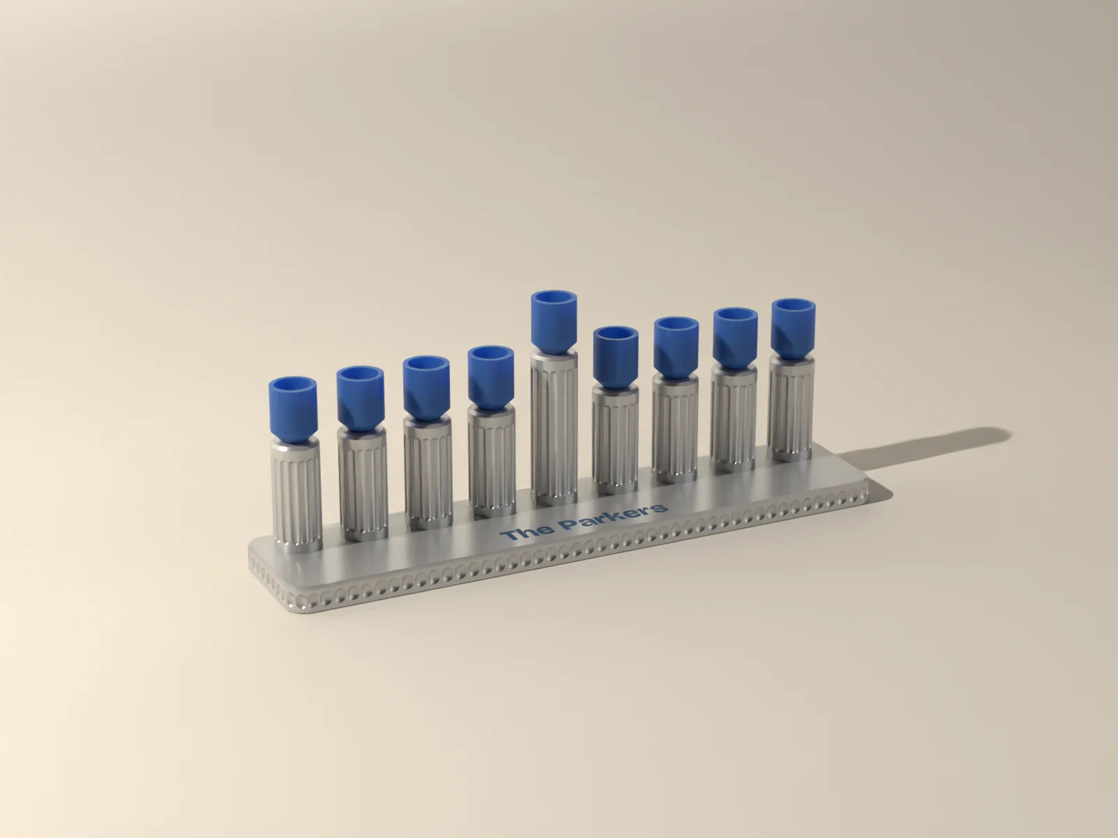 Display Menorah for LED Candles, render