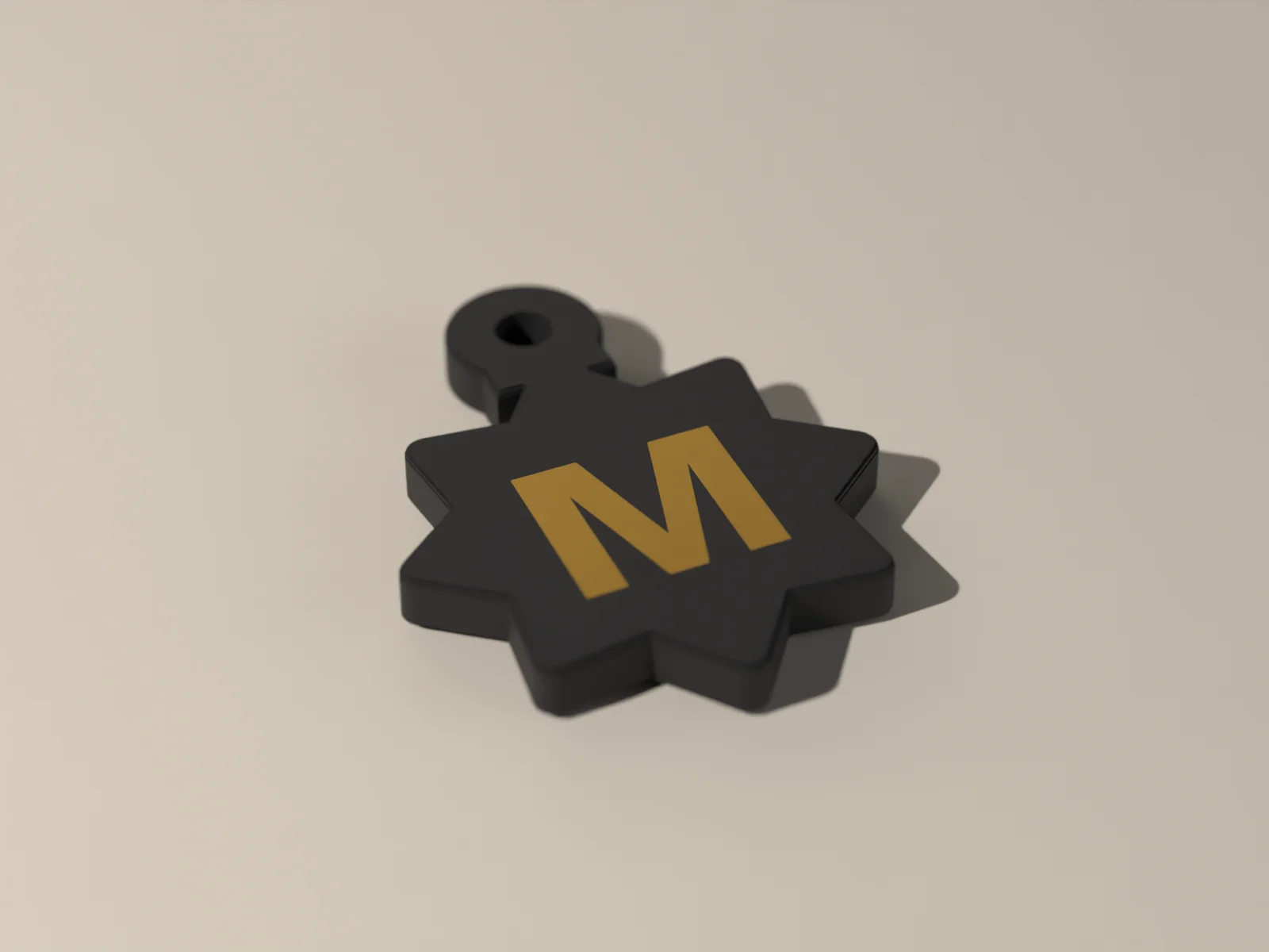 Keyed Charm, render
