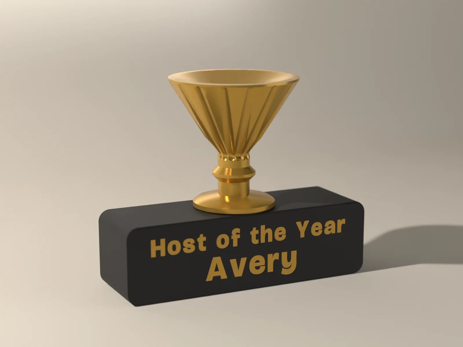 Mini Trophy, render